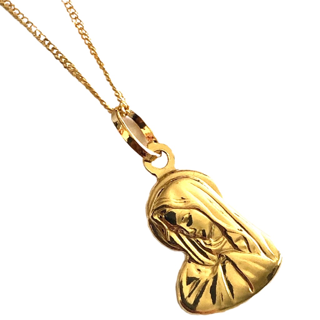 18kt Gold Immaculate Charm Necklace